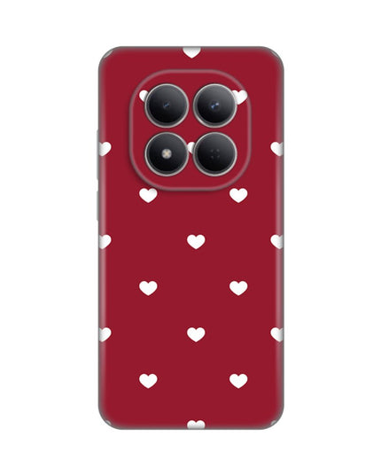 Maska za Xiaomi Redmi Note 15 Pro 5G Burgundy Hearts Silikonska Print Skin