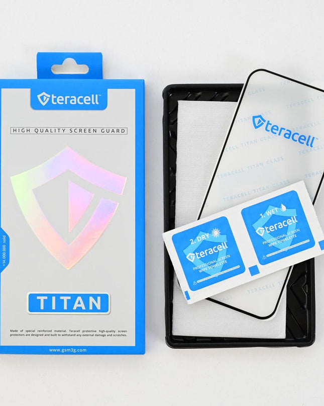 Zastitno staklo Tempered glass Teracell Titan 2.5D za Xiaomi 17T crni (fingerprint unlock)