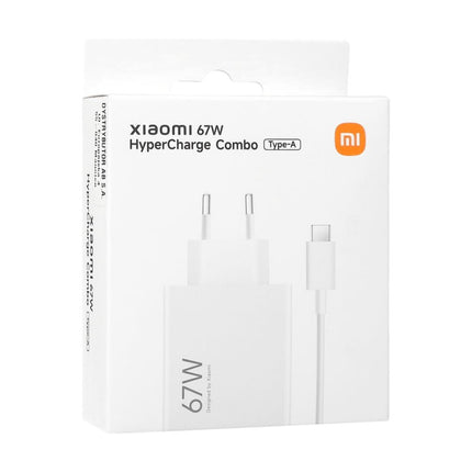 Kucni punjac Xiaomi HyperCharge 67W sa USB na Type C kablom beli EU