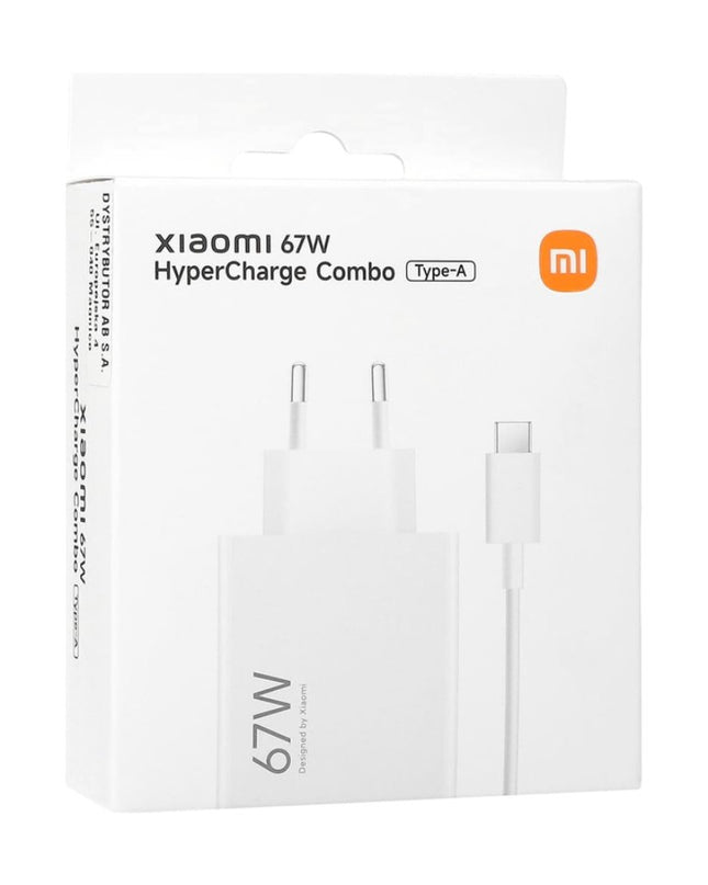 Kucni punjac Xiaomi HyperCharge 67W sa USB na Type C kablom beli EU