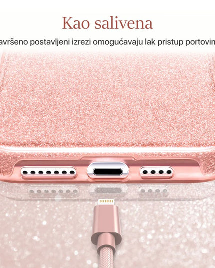 Maska za Xiaomi Redmi 10C srebrna Crystal Dust