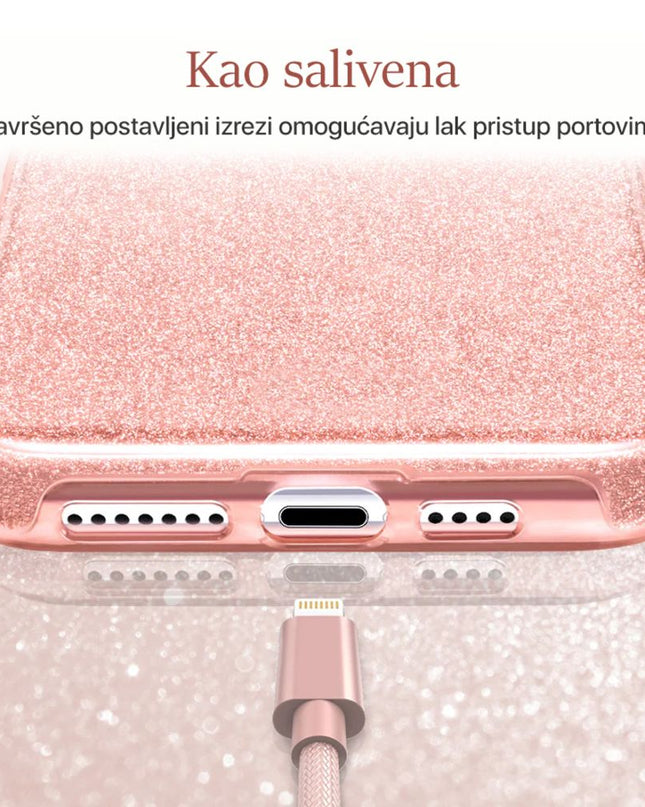 Maska za Xiaomi Redmi 10C srebrna Crystal Dust