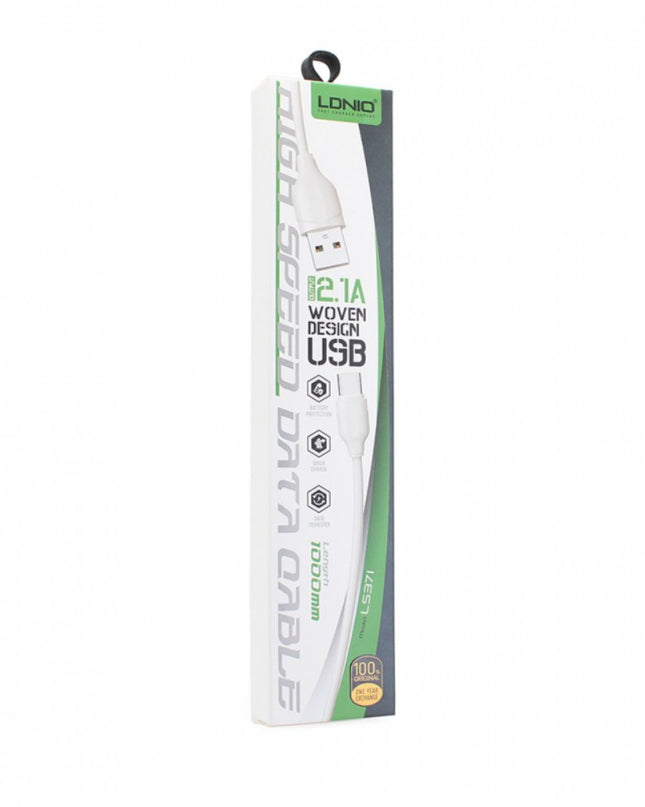 Data kabl LDNIO LS371 Type C beli 1m