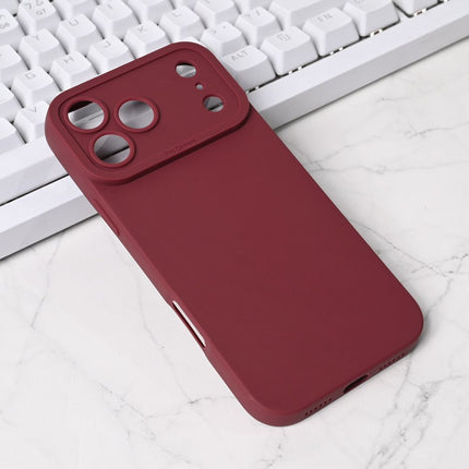Maska za iPhone 17 Pro Max 6.9 bordo Silikon Pro Camera