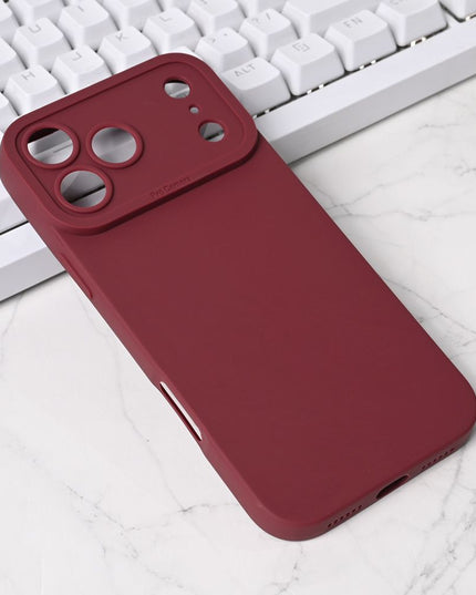 Maska za iPhone 17 Pro Max 6.9 bordo Silikon Pro Camera