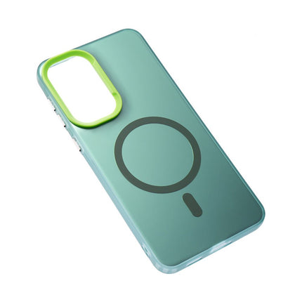Maska za Samsung A576B Galaxy A57 5G zelena Magsafe Clear