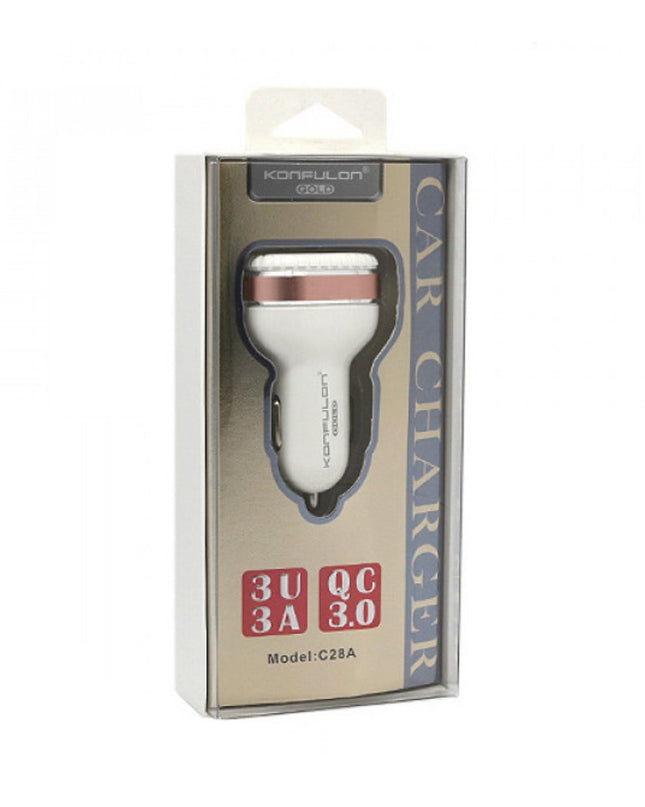 Auto punjac KONFULON C28A 3xUSB QC 3.0 18W