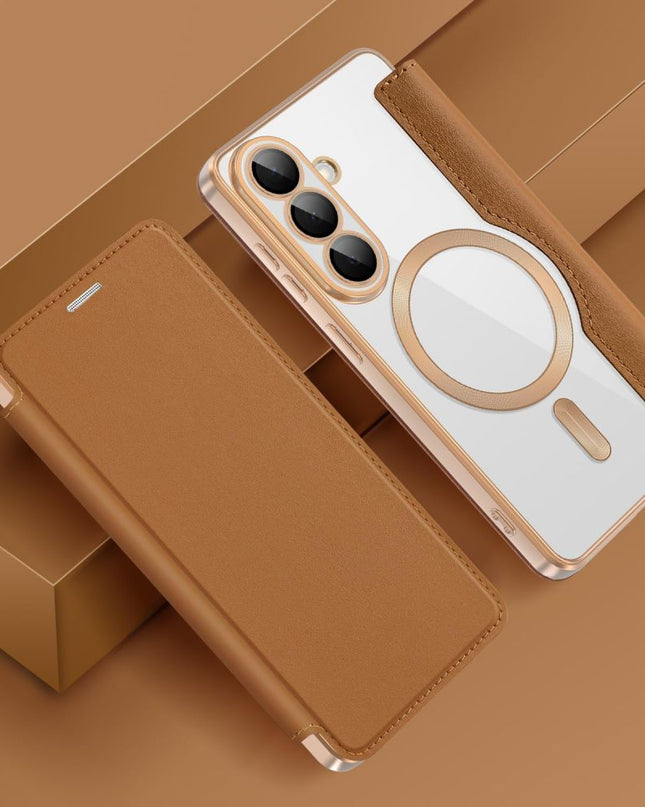 Maska za Samsung S941B Galaxy S26 braon Magsafe Lux Bi Fold