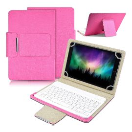 "Torbica sa Bluetooth Tastaturom Leather za Tablet 10"" Univerzalna pink"