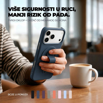 Maska za iPhone 17 Pro Max/18 Pro Max 6.9 zelena Magsafe GripCard