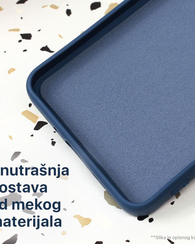 Maska za Xiaomi Redmi A3 plava Shell Velvet