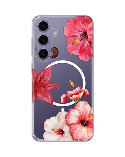 Maska za Samsung S921B Galaxy S24 Hibiscus Print Magsafe