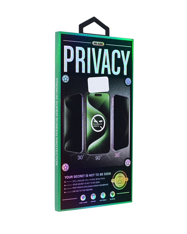 Zastitno Staklo Tempered Glass Privacy 2.5D full glue za iPhone 16 6.1 crna
