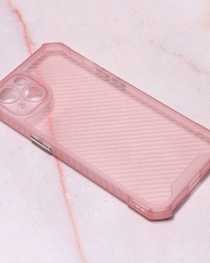 Torbica Carbon Crystal za iPhone 13 6.1 pink