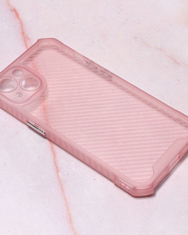 Torbica Carbon Crystal za iPhone 13 6.1 pink