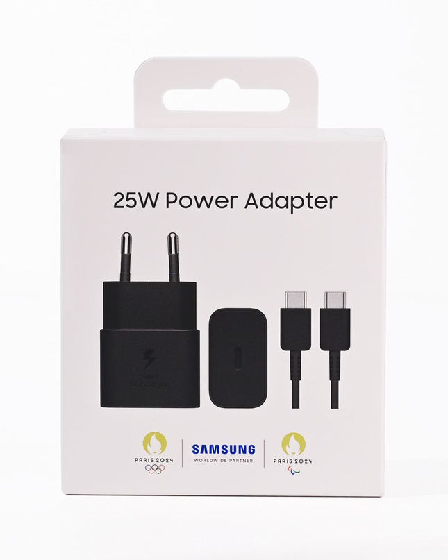 Samsung kucni punjac (USB Type-C) 3A 25W sa kablom crni (EP-T2510-NBE)