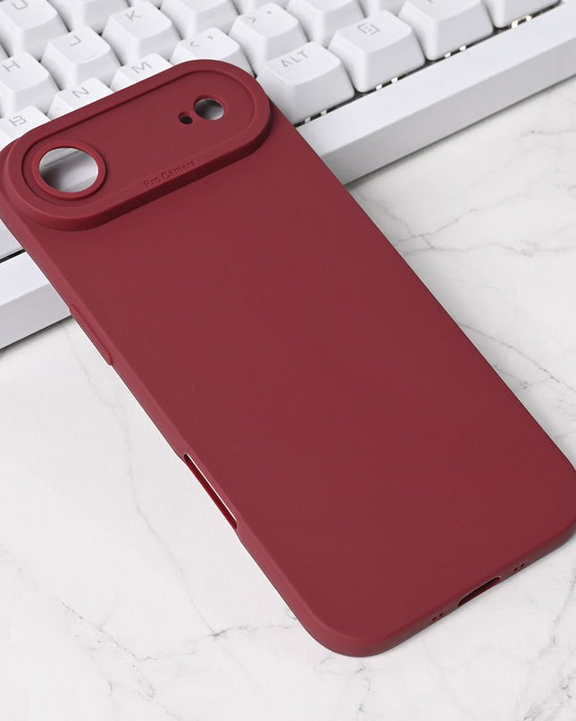 Maska za iPhone 17 Air 6.6 bordo Silikon Pro Camera