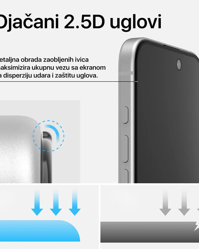 Zastitno staklo Tempered glass Teracell Titan 2.5D za Xiaomi Redmi Note 17 4G/5G (EU) crna