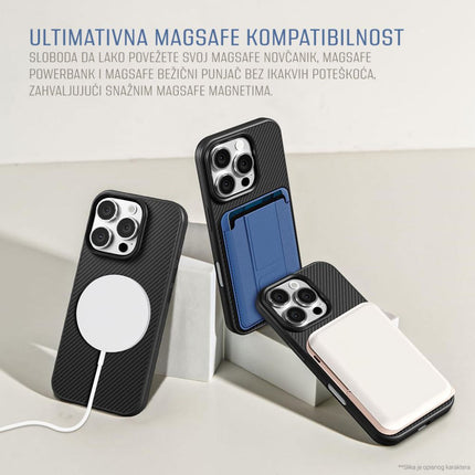 Maska za iPhone 17 Pro 6.3 siva Magsafe Kevlar