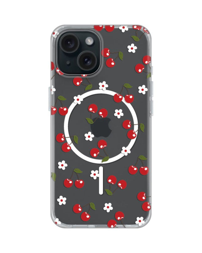 Maska za iPhone 15 6.1 Cute Cherries Print Magsafe