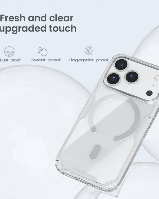 Maska za iPhone 17 Pro 6.3 transparent Nillkin Nature Pro Magnetic
