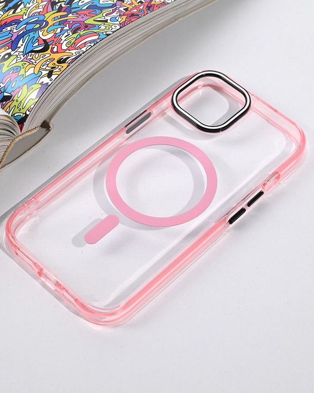 Maska za iPhone 13/14 6.1 roze Magsafe Color Pop