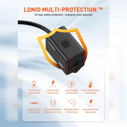 Punjac za motor LDNIO C108 QC 30W, PD 30W total power 60W crni