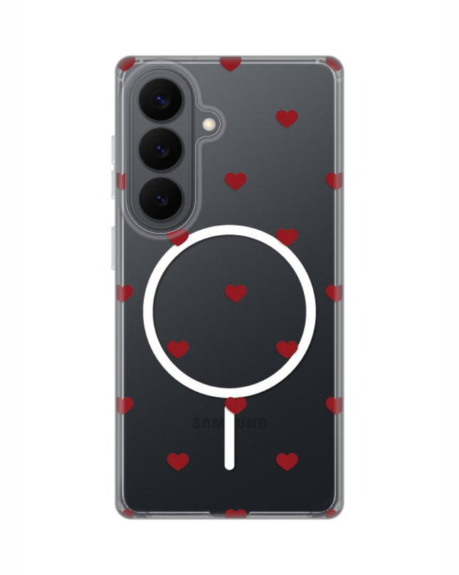 Maska za Samsung S941B Galaxy S26 Red Hearts Print Magsafe
