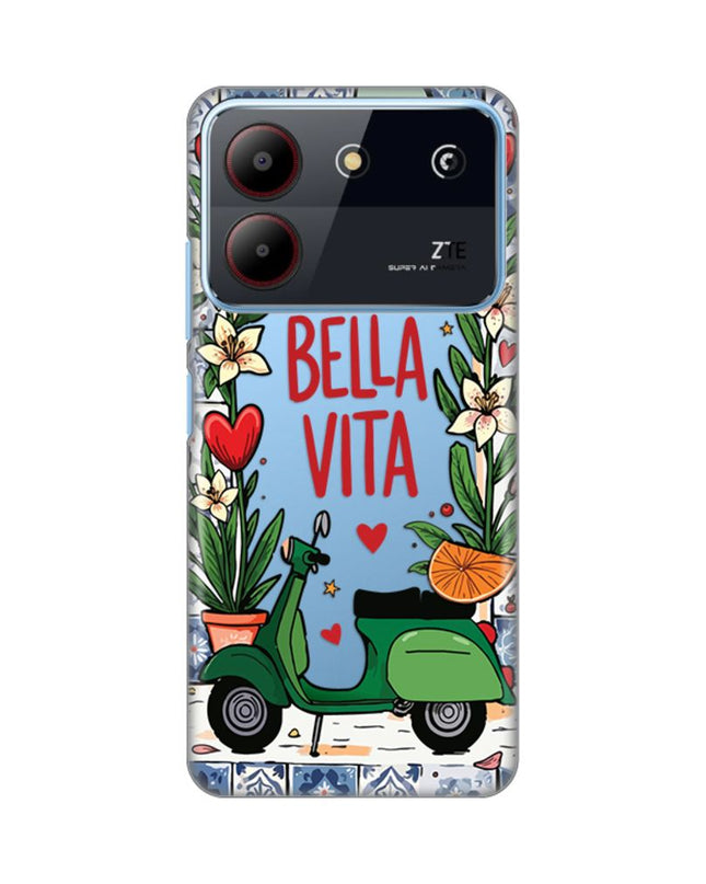 Maska za ZTE Blade A54 Bella Vita Silikonska Print Skin