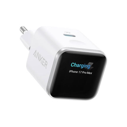 ANKER Nano 45W putni zidni punjač sa ekranom, USB-C port, bela