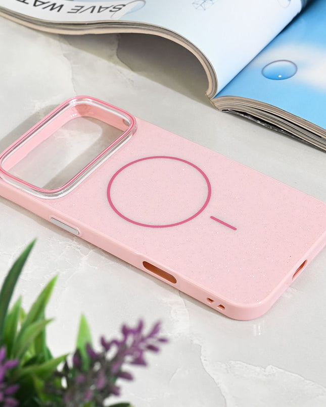 Maska Magsafe Sparkle Dust za iPhone 17 Pro Max 6.9 roze