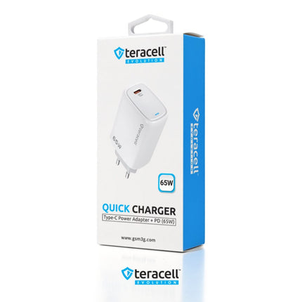 Kucni punjac Teracell Evolution TC-20, GAN, PD Fast charging 65W beli CE