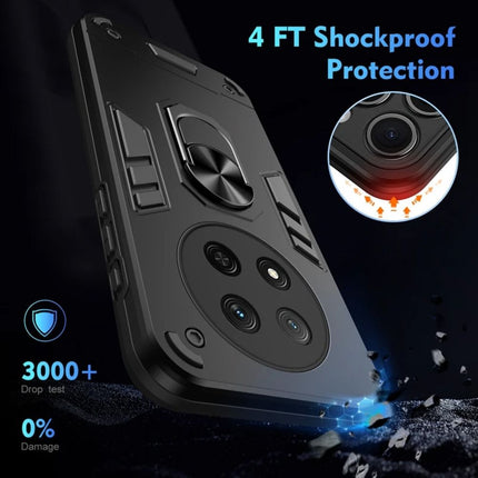 Maska za Honor Magic 7 Lite tamno siva Hard Ring