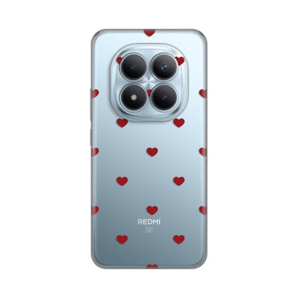Maska za Xiaomi Redmi Note 15 Pro Plus 5G Red Hearts Silikonska Print