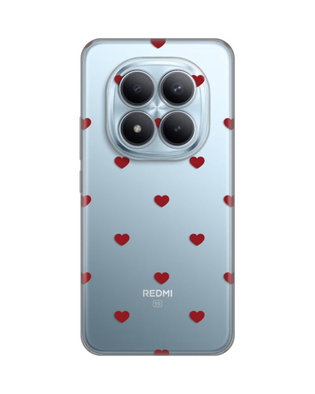 Maska za Xiaomi Redmi Note 15 Pro Plus 5G Red Hearts Silikonska Print