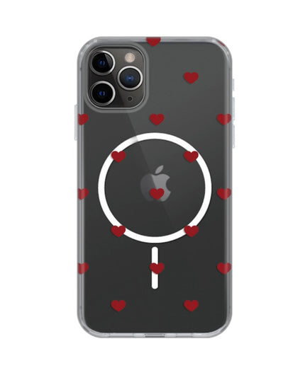 Maska za iPhone 11 Pro 5.8 Red Hearts Print Magsafe