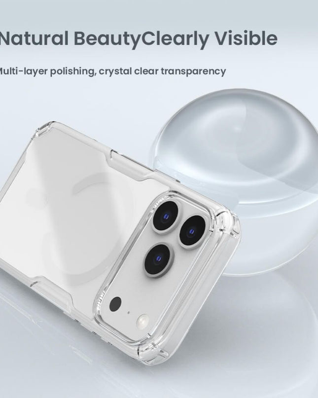 Maska za iPhone 17 Pro 6.3 transparent Nillkin Nature Pro Magnetic