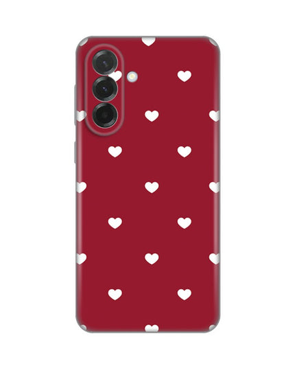 Maska za Samsung A376B Galaxy A37 5G Burgundy Hearts Silikonska Print Skin