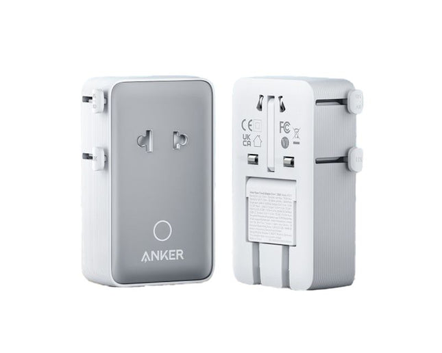 ANKER Nano 20W putni zidni punjač 5-portova (2x USB-A, 2x USB-C, utičnica EU na US, UK, AU i EU), bela