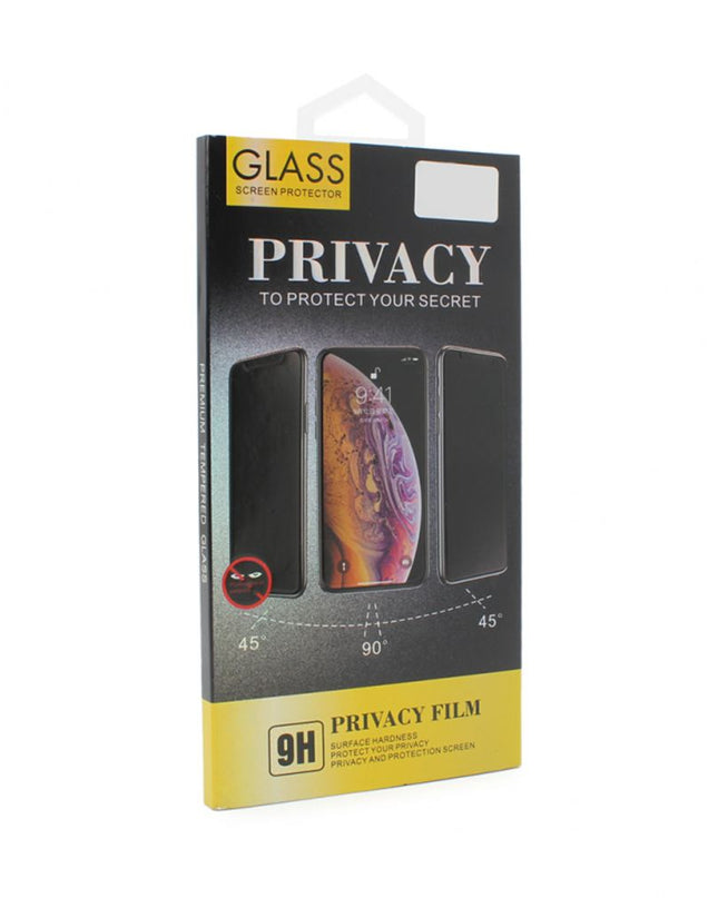 Zastitno staklo Tempered Glass Privacy 2.5D full glue za iPhone 12/12 Pro 6.1 crna