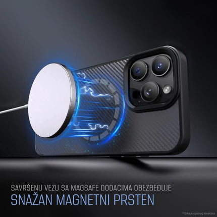 Maska za iPhone 17 Pro 6.3 siva Magsafe Kevlar