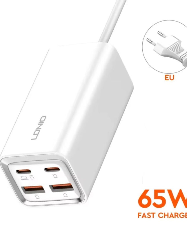 Kucni punjac LDNIO A4610C, QC4+, PD3.0, PPS, 65W beli