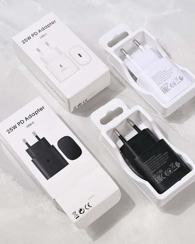 Kucni punjac PD Fast charger 25W za Samsung CE crni