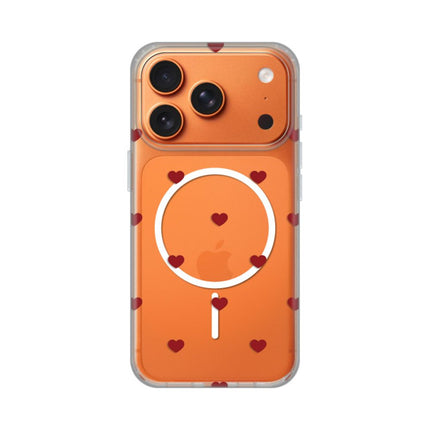 Maska za iPhone 17 Pro 6.3 Red Hearts Print Magsafe