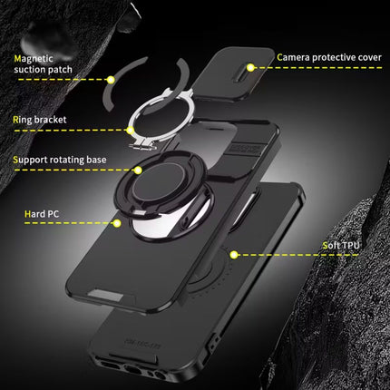 Maska za Xiaomi Redmi 15C 4G EU 173mm crna CamShield Ring stand