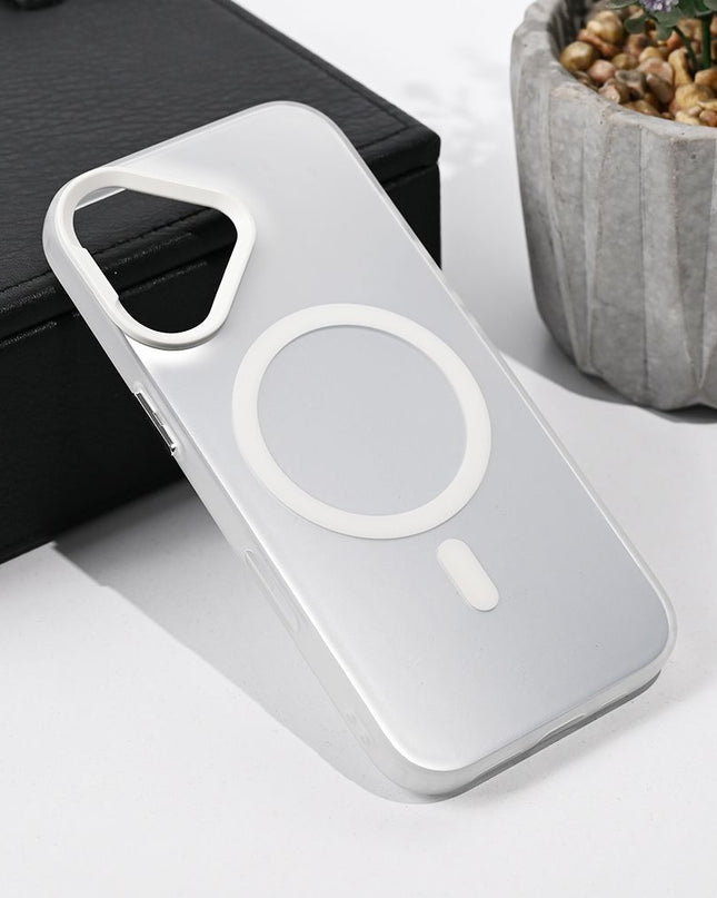 Maska za iPhone 17 6.3 srebrna Magsafe Clear