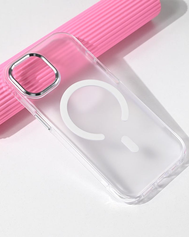 Maska za iPhone 15 6.1 bela Magsafe Glow