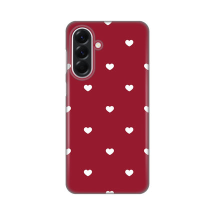 Maska za Samsung A566B Galaxy A56 5G Burgundy Hearts Silikonska Print Skin