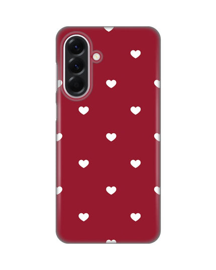 Maska za Samsung A566B Galaxy A56 5G Burgundy Hearts Silikonska Print Skin