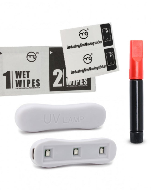 Zastitno Staklo Tempered glass Premium UV Glue Full Cover + Lampa za Samsung S916B Galaxy S23 Plus